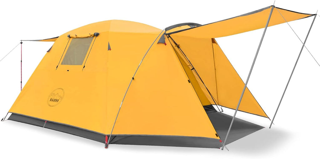 2/4 Person Waterproof Camping Tent with Porch Double Layer J2951