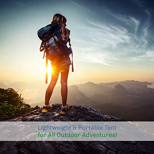 2 Person Camping Tent with Rain Fly and Carrying Bag Q867629
