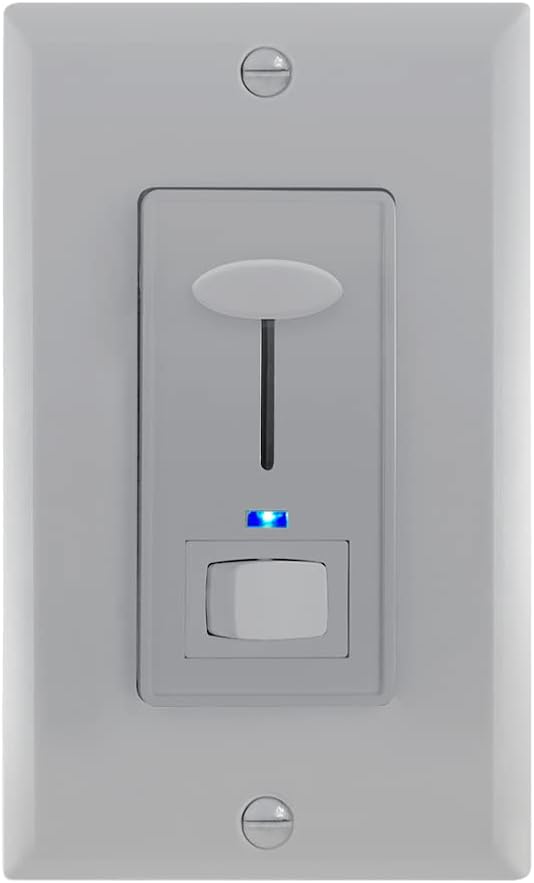 Dimmer Light Switch with Blue Indicator Light, 3-Way/Single Pole, Pack of 2 J581