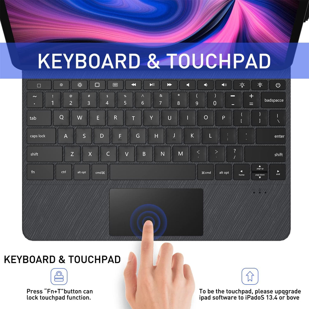 Magnetic iPad Keyboard Case with Touchpad K54346
