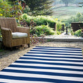 Teal & White 9 x 12 ft Waterproof Reversible Outdoor Camping Rug D55050