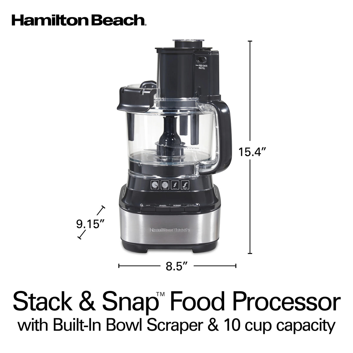 10 Cup Black Food Processor N172490