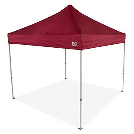 10x10 Pop Up Canopy Tent with Wheeled Roller Bag, White Q4380