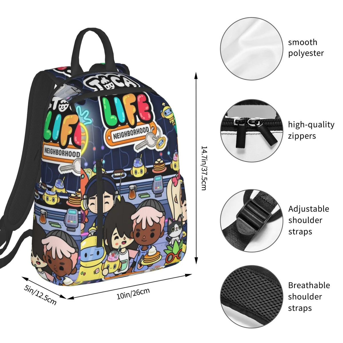 Lightweight Unisex Backpack X98127