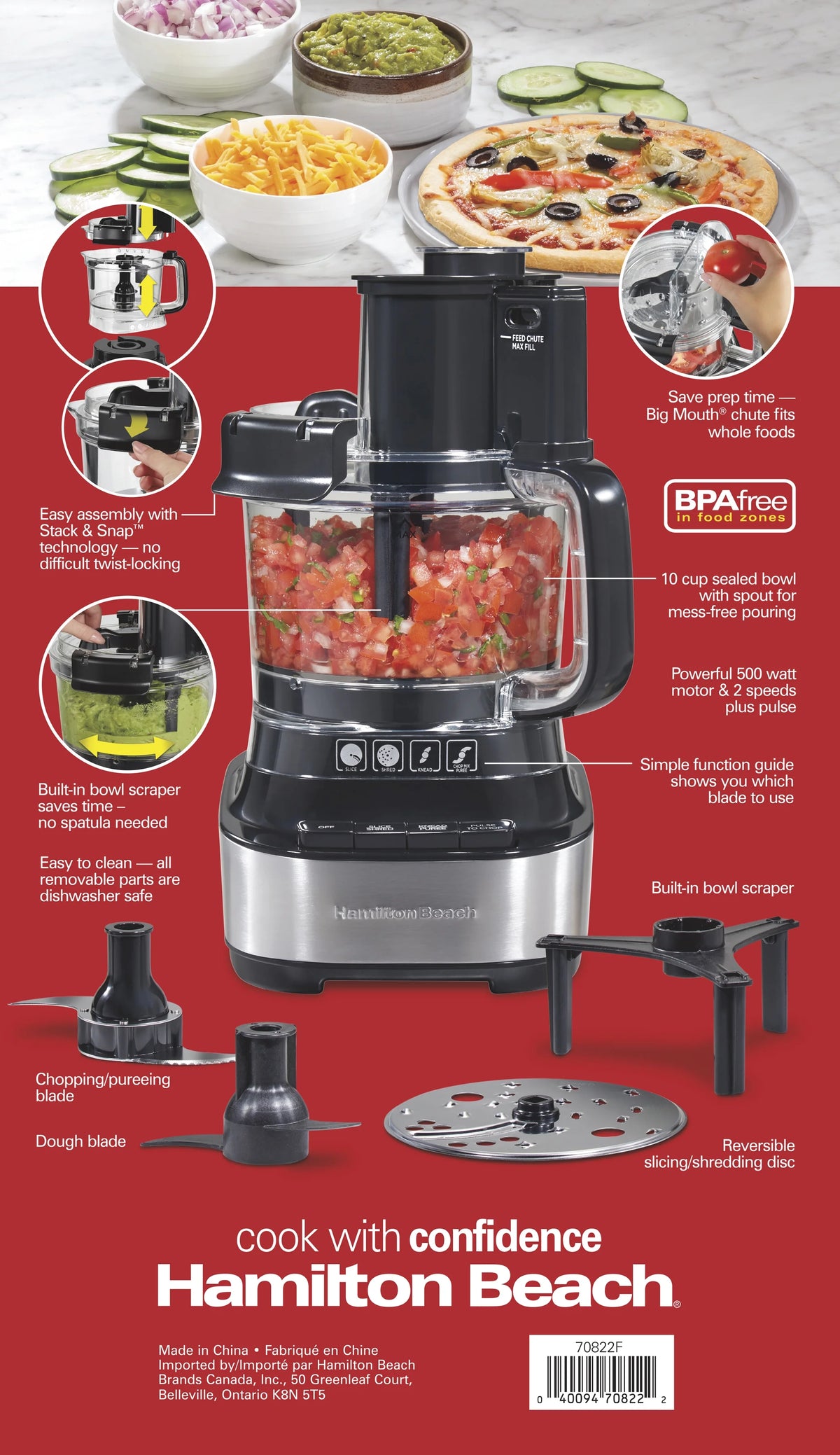 10 Cup Black Food Processor N172490