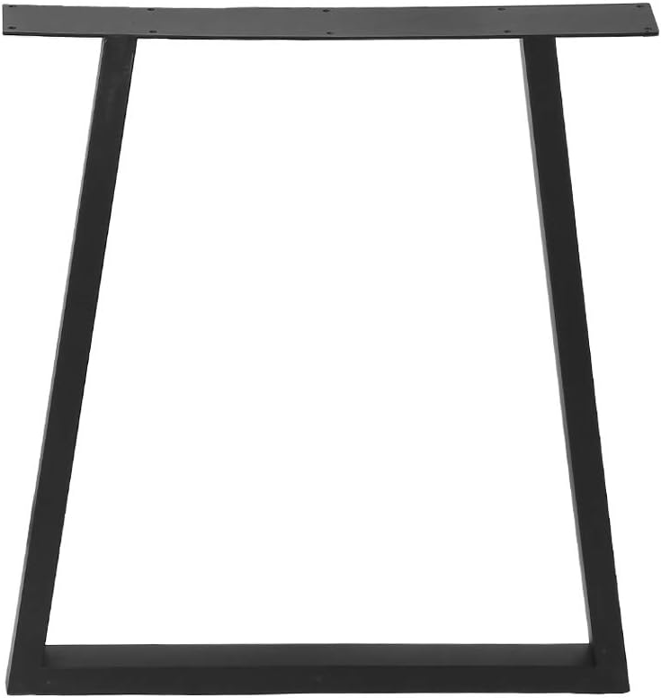 2 PCS Black Cast Iron Square Tube Table Legs D95800