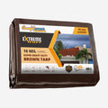 16 MIL Heavy Duty Waterproof Tarp Cover 12' X 30' Brown Y161