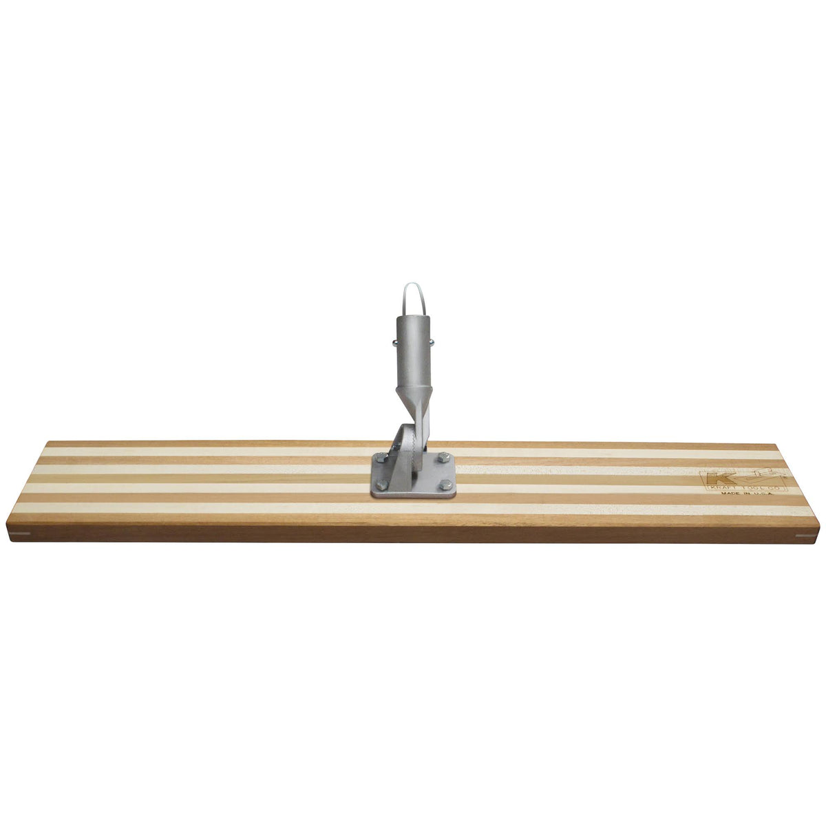 48x22 Square End Laminated Wood Bull Float with Button Bracket E767850