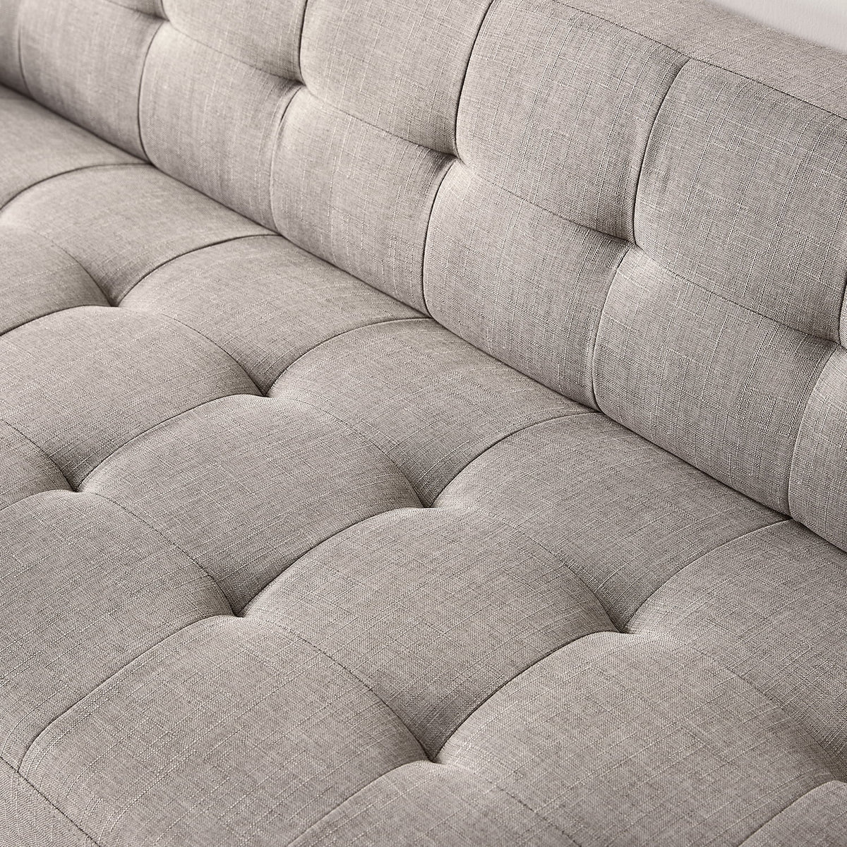 Oatmeal Grey 2-Seater Loveseat I473267