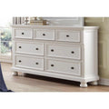 White Seven Drawer Wooden Dresser M311