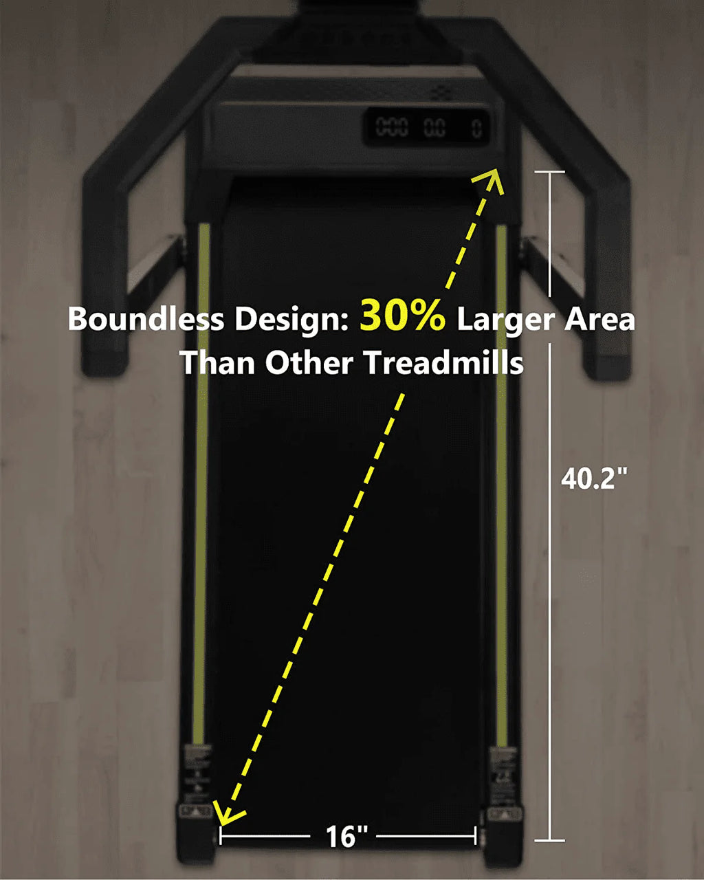 2.25HP Folding Treadmill with Remote Control U578076