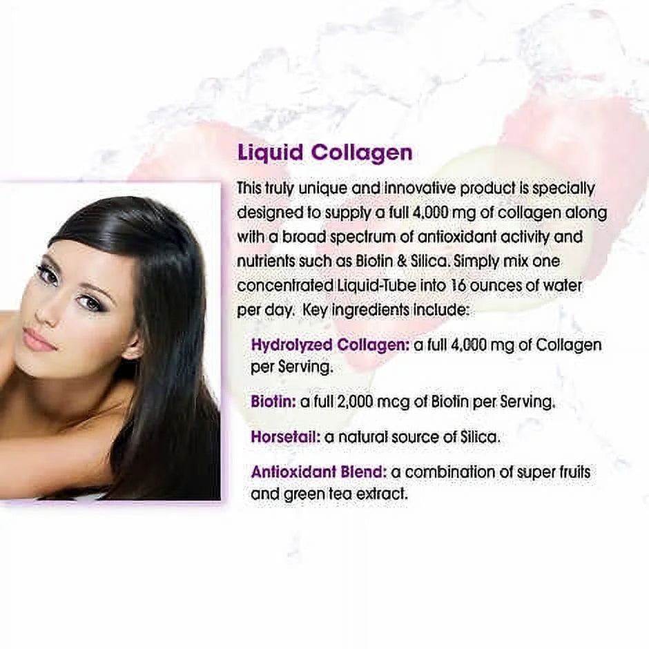 Liquid Collagen Drink Mix Tubes, 4000 Mg, 30 Ct N72816