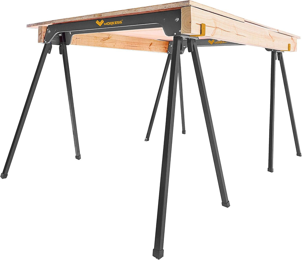 Sawhorse 2 Pack Portable Folding Heavy Duty 1100 LBS Weight Capacity G572