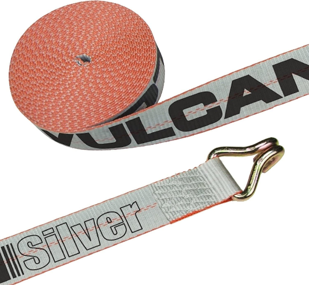 2 Inch x 30 Foot Winch Strap with Wire Hook, 4 Pack D59319