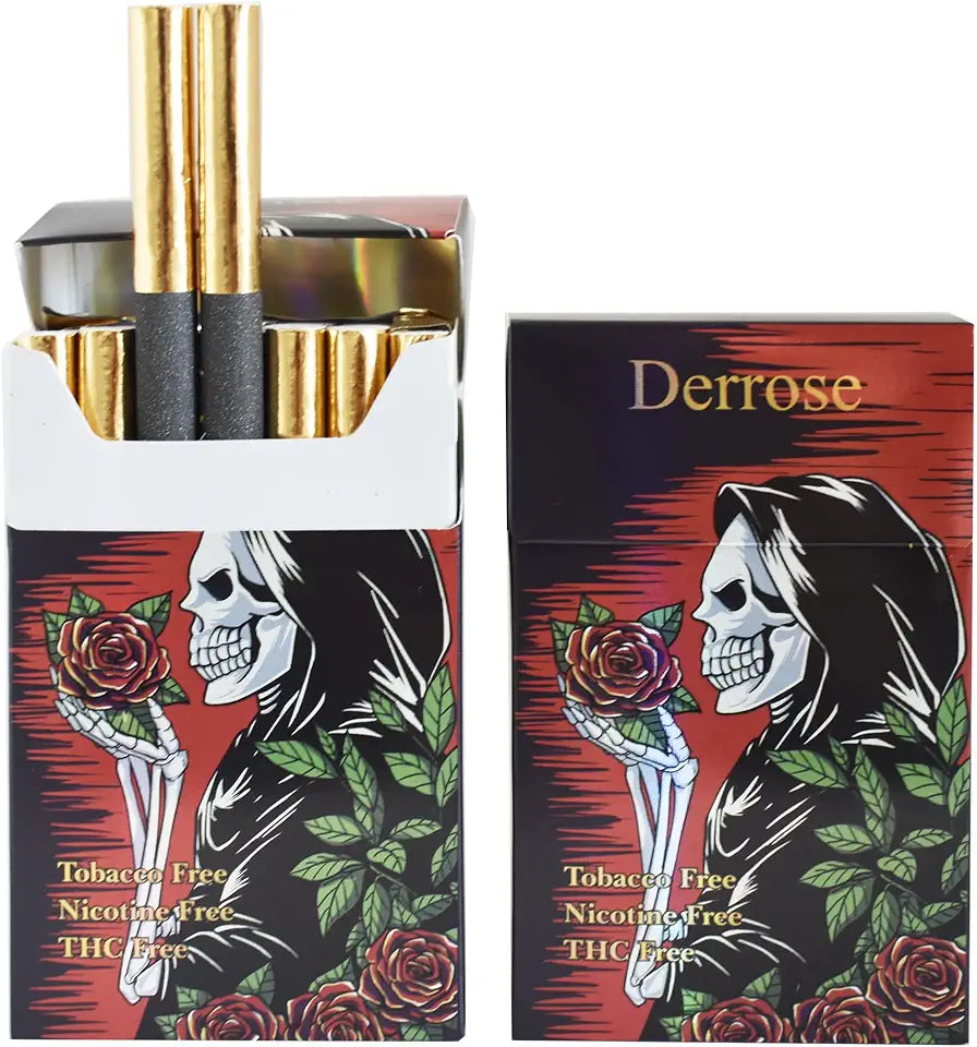 Cigarros de ervas sem tabaco, sem nicotina, sem THC - 2 pacotes com 40 cigarros O889893