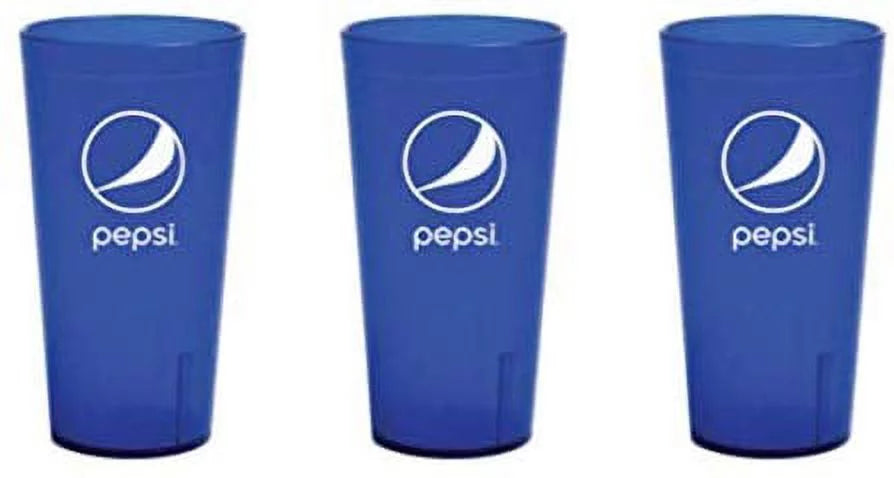 Blue 24 oz Plastic Tumblers Cups E2235