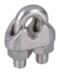 Stainless Steel Wire Cable Clamps 1-1/6 in. L E8075