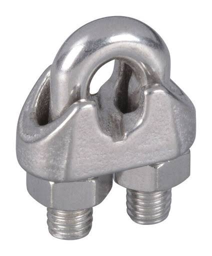 Stainless Steel Wire Cable Clamps 1-1/6 in. L E8075
