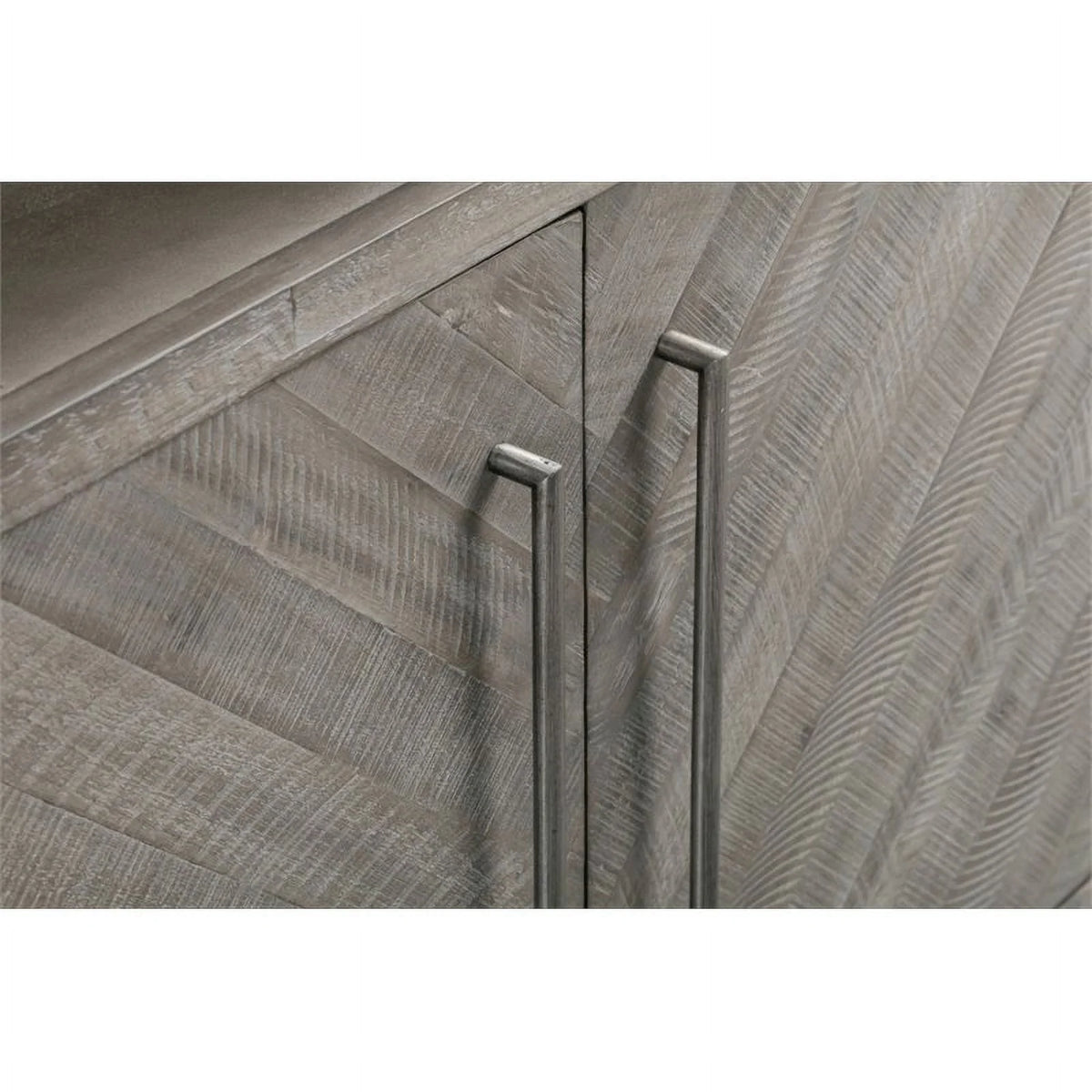 Gray Solid Wood TV Stand W9806