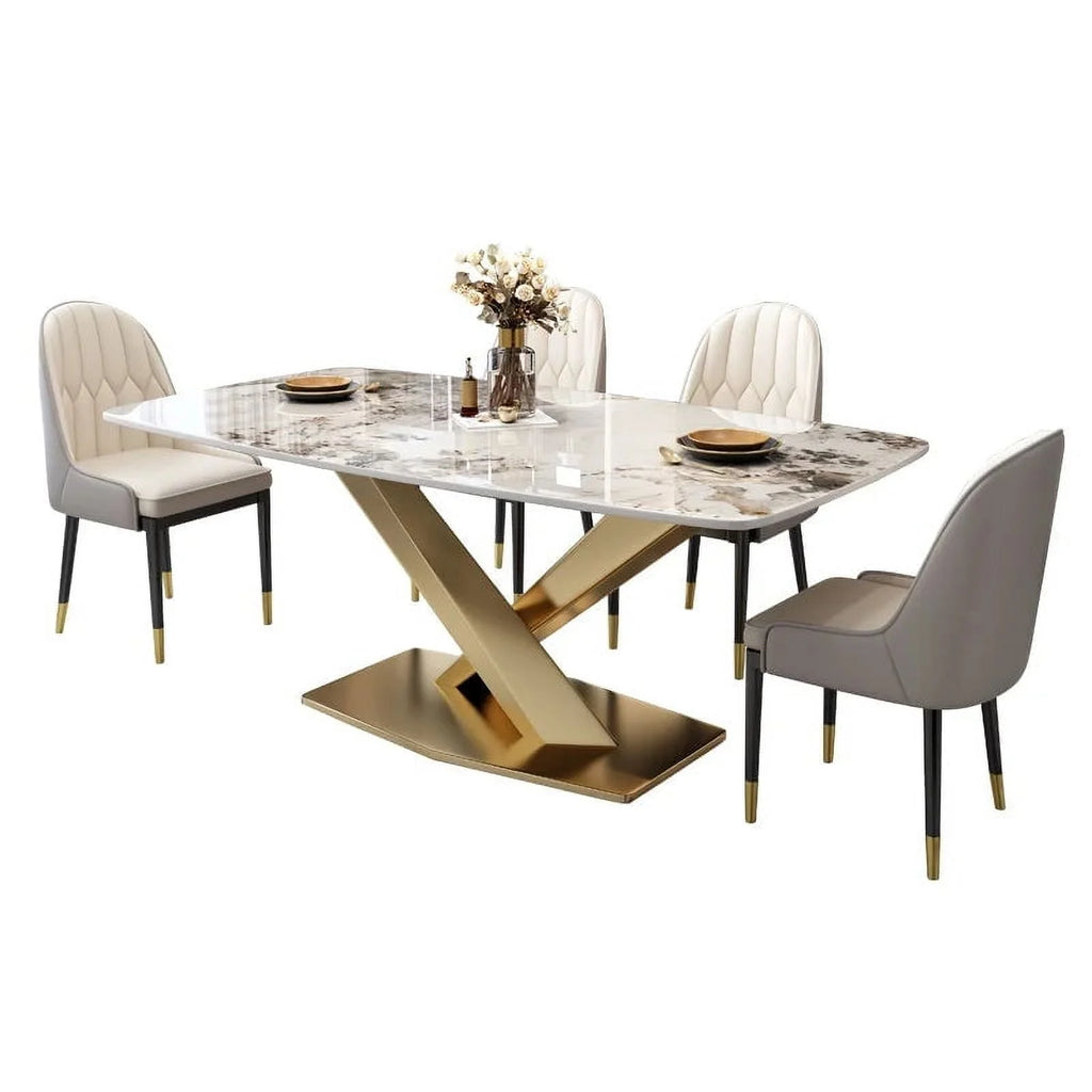 Black Small Stone Coffee Table D7065