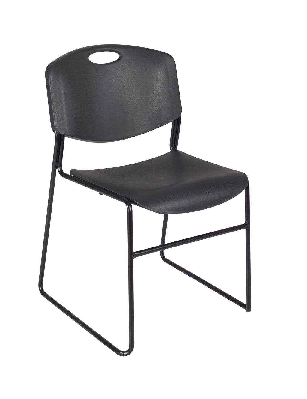 Black Training Table and 2 Stack Chairs V5350