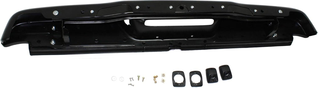 Painted Black Steel Step Bumper D243059