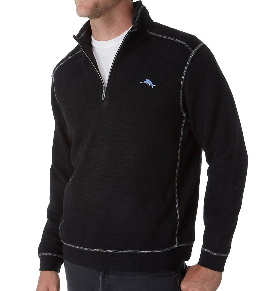 Black Half Zip Pullover O76050