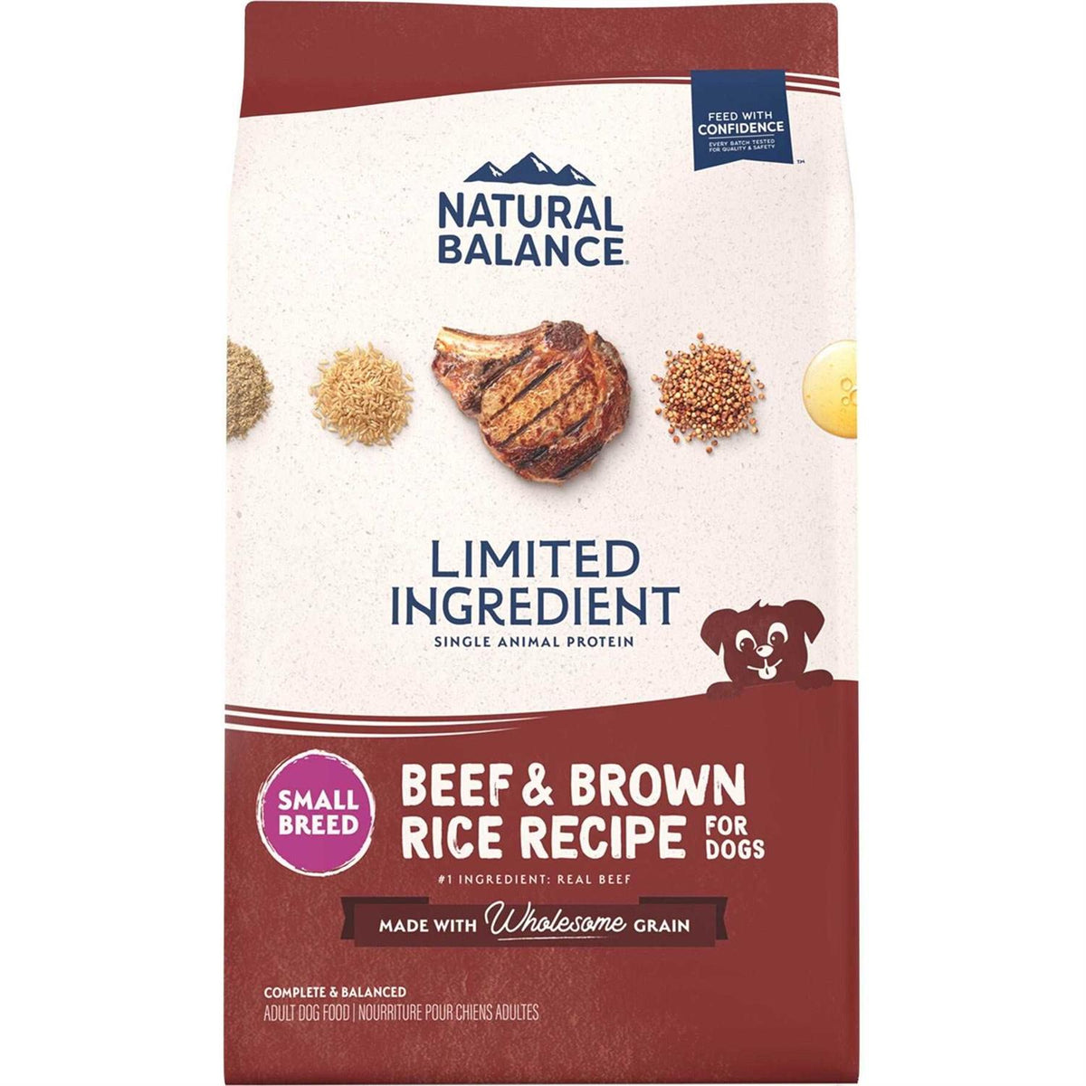 Beef & Brown Rice Small Breed Dry Dog Food B95091