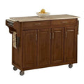 Wood Top Kitchen Cart in Cottage Oak F138