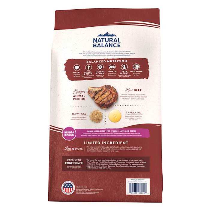Beef & Brown Rice Small Breed Dry Dog Food B95091