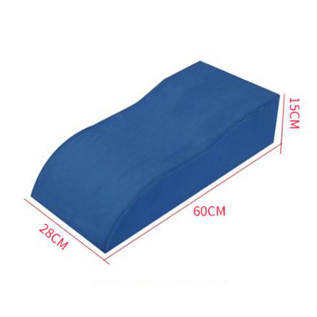 Blue Linen Curved Camping Pillow Z588195