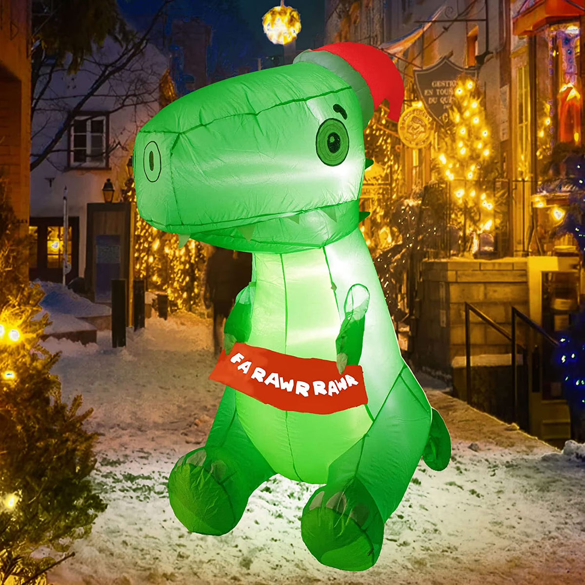 Outdoor Dinosaur Christmas Yard Inflatable V817
