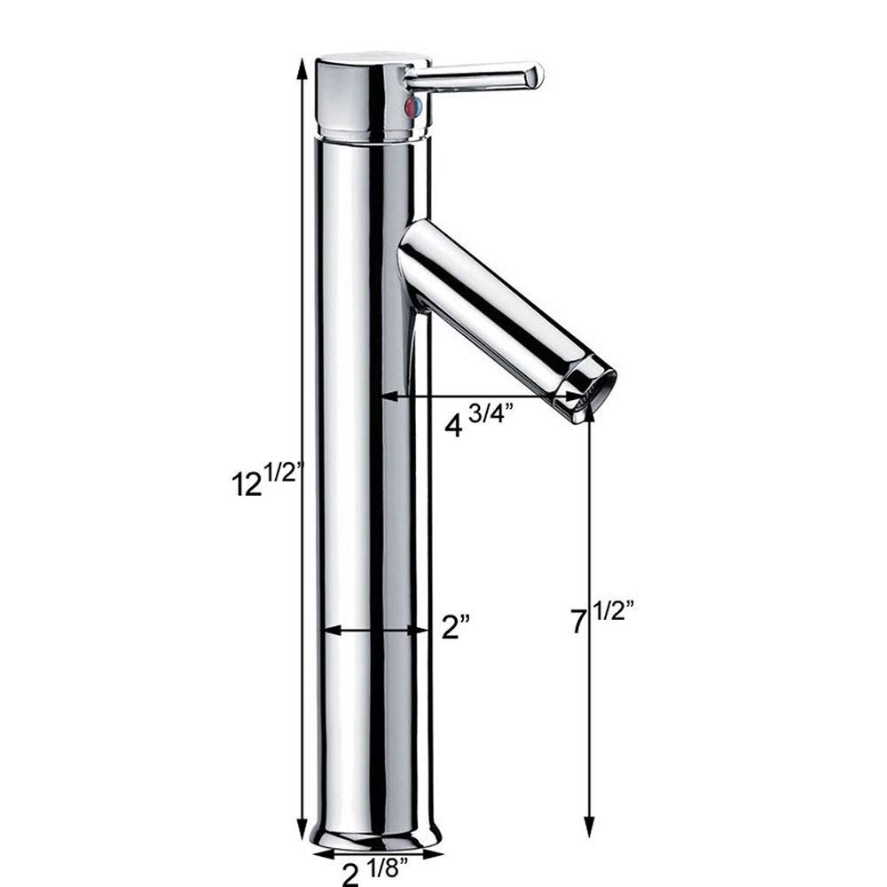 Oval Transparent Brown Tempered Glass Bathroom Vessel Sink with Chrome Finish Faucet G18840