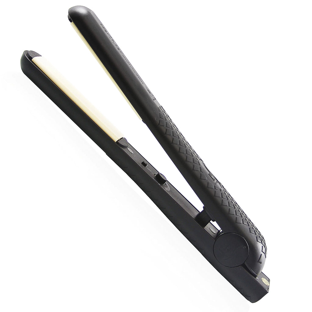 Black 1.25" Ceramic Ionic Flat Iron Hair Straightener Y196286
