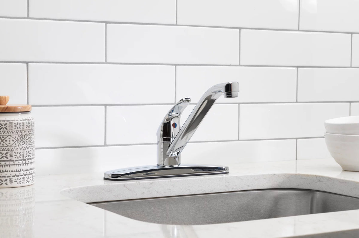 8" Widespread Single Handle Kitchen Faucet Chrome Q2812
