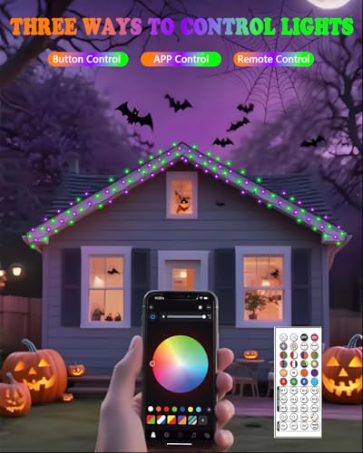 Color Changing App Control RGB LED String Light 2Pack 164FT 400LED U321194