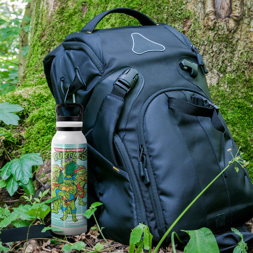 24 oz Insulated Stainless Steel Water Bottle with Loop Cap J35339