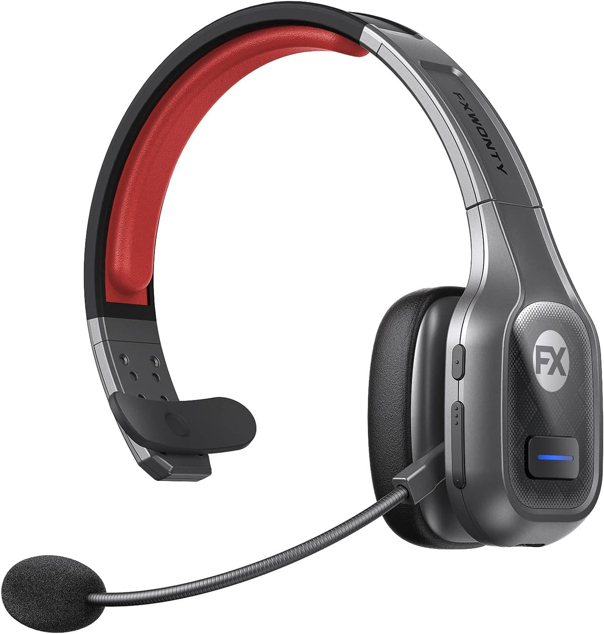 Bluetooth Headset with Microphone Noise Canceling, On-Ear Bluetooth 5.0 Multipoint Headphones, Pack of 2 J952254