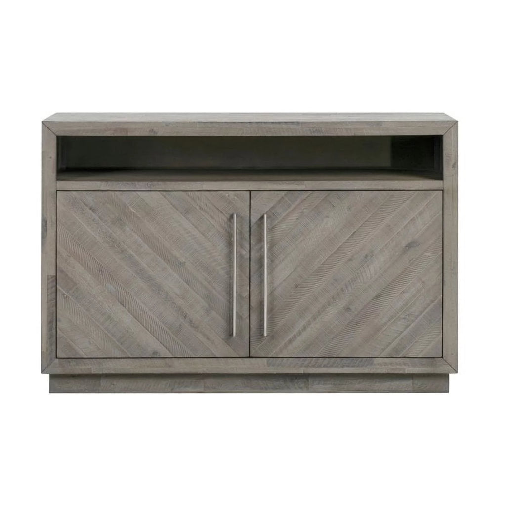 Gray Solid Wood TV Stand W9806