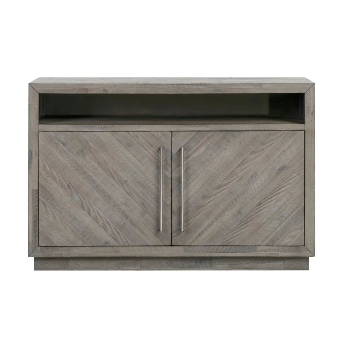Gray Solid Wood TV Stand W9806