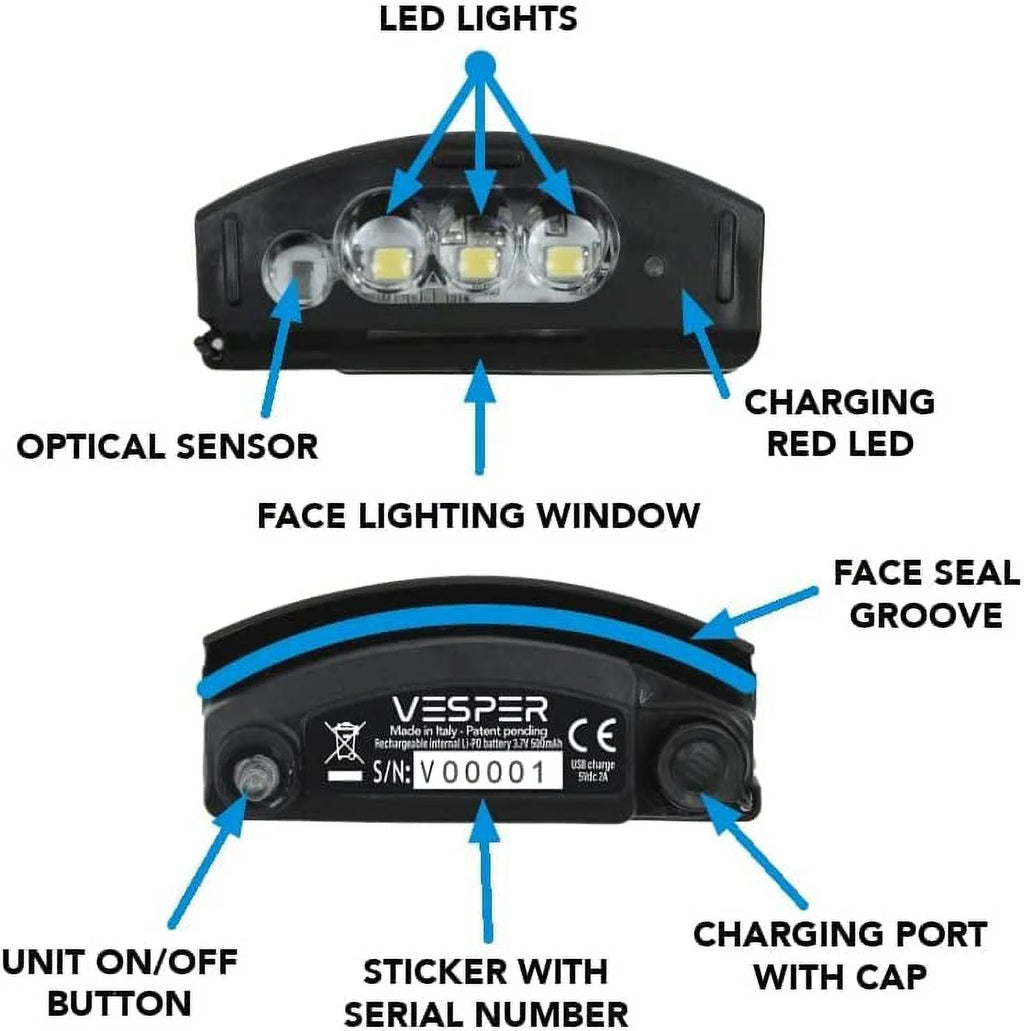 Ocean Reef Vesper Integrated Headlight Dive Light O2544
