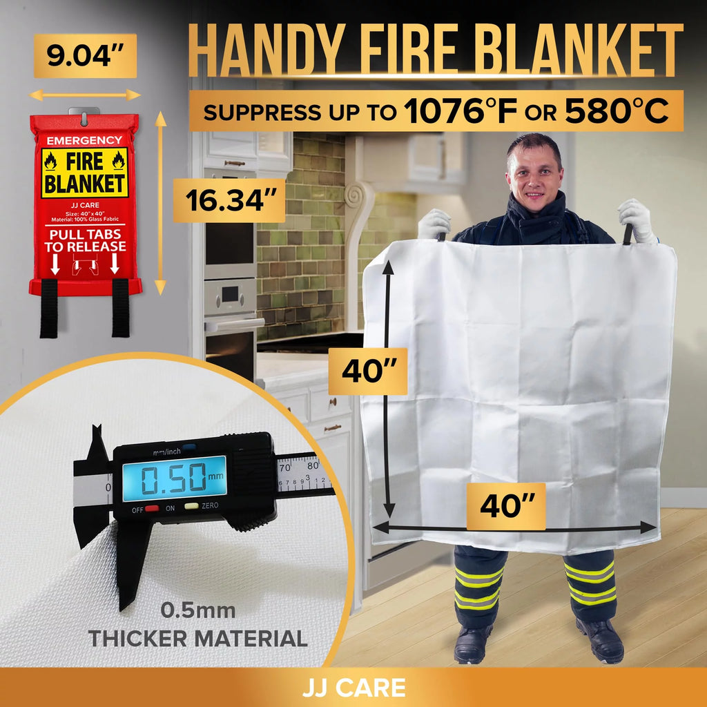 Fire Blanket 4 Packs with Hooks T108417