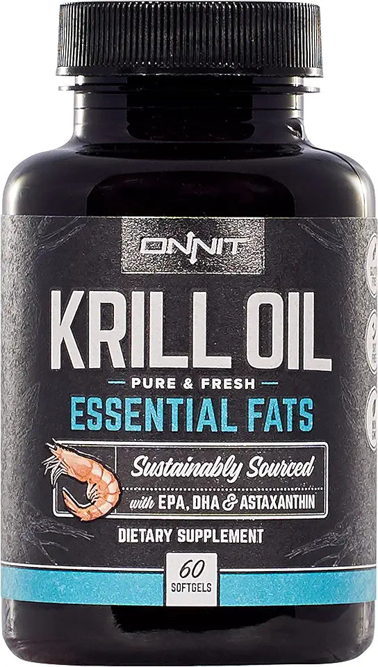 Krill Oil Soft Gels Omega-3 1000mg 60 Count O70698
