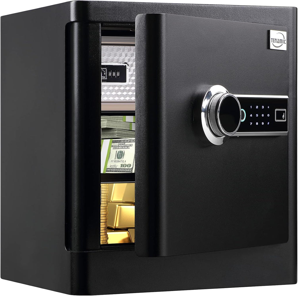 Fingerprint Safe Box 3.02 Cubic Feet with Touch Screen Keypad D86724