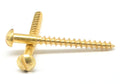 Brass Slotted Round Head Wood Screw Y8500