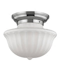 Polished Nickel 2 Light Flush Mount U8044