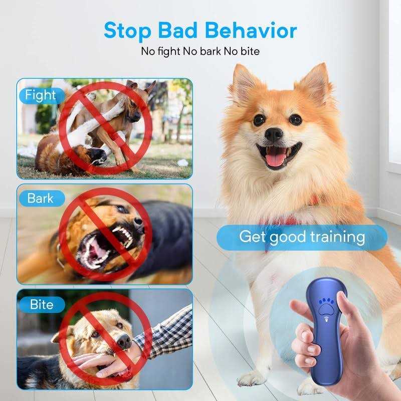 Anti Barking Device Rechargeable Ultrasonic Dog Bark Deterrent S60092