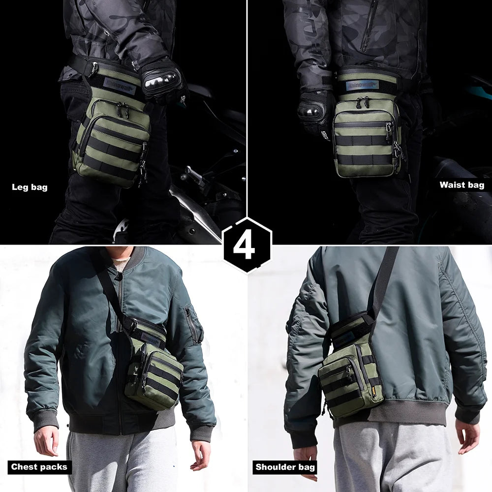 Large Capacity Motorcycle Leg Bag Waist Pack P291849