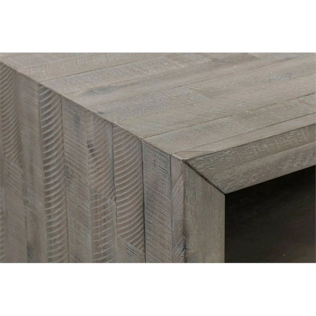 Gray Solid Wood TV Stand W9806