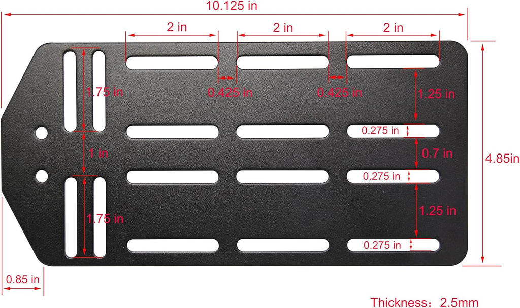 Queen - King Bed Frame Headboard Bracket Modification Plate, Set of 2 G5282